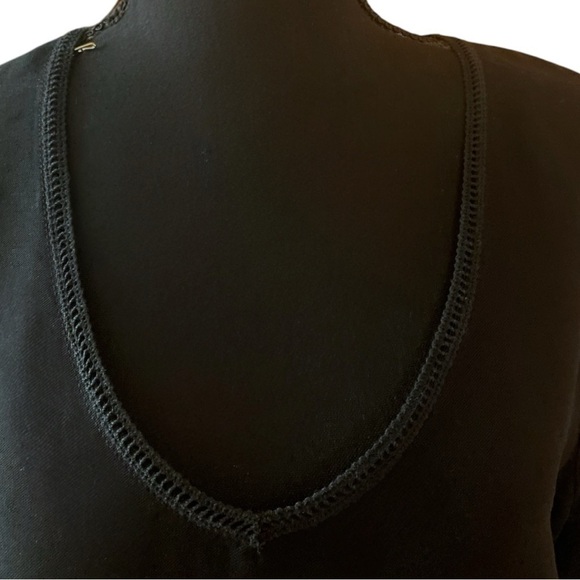 FATE Tassel Hem Black Shift Dress w/Pockets Womens Size Medium Dark Lolita Goth - Picture 9 of 10